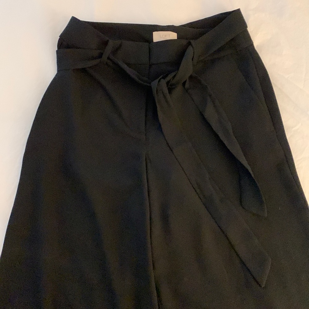 Loft flowy wide leg dress pants